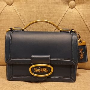 NWT COACH Riley 18 in Peacock 74615